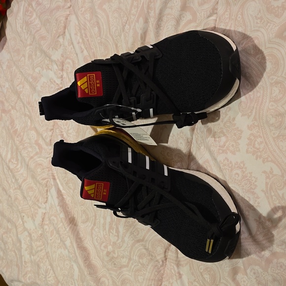 adidas Other - Adidas Ultraboost Tokyo Runners Sneakers Size 12 Black, Gold, White and Red NWT